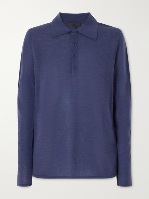 Tibi Wool-blend Knit Polo Sweater
