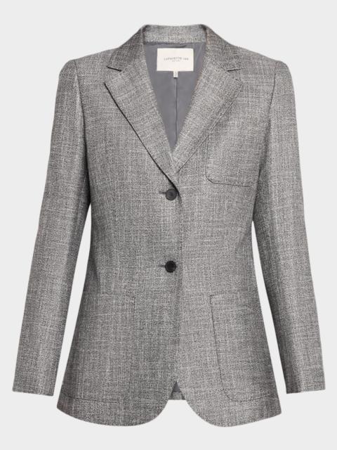 Lafayette 148 New York Single-Breasted Twill Blazer