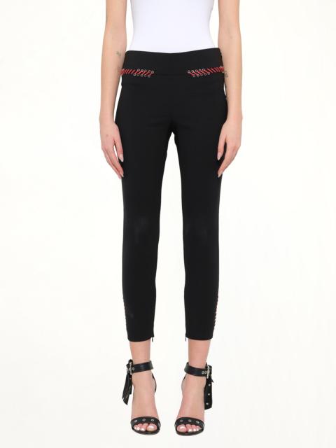 Alexander McQueen Alexander McQueen Leather Trousers in Black