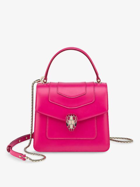 Serpenti Forever leather top-handle bag