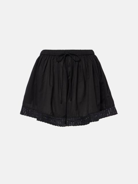 ULLA JOHNSON Isla cotton miniskirt