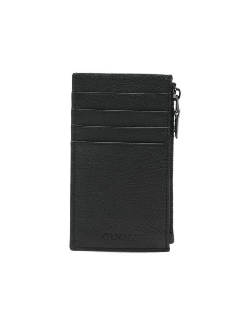 Canali grained leather cardholder