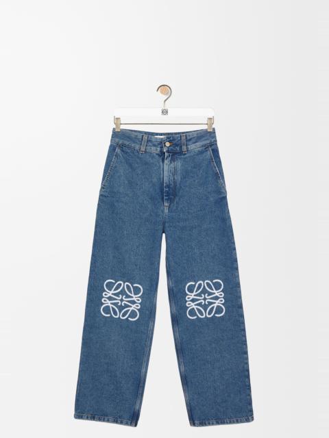 Loewe Anagram cropped jeans in denim