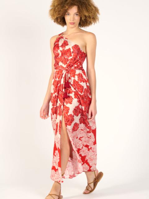 Long Dress Fanny - Red Flower Bunch
