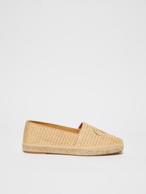 Max Mara SELLA Raffia espadrilles