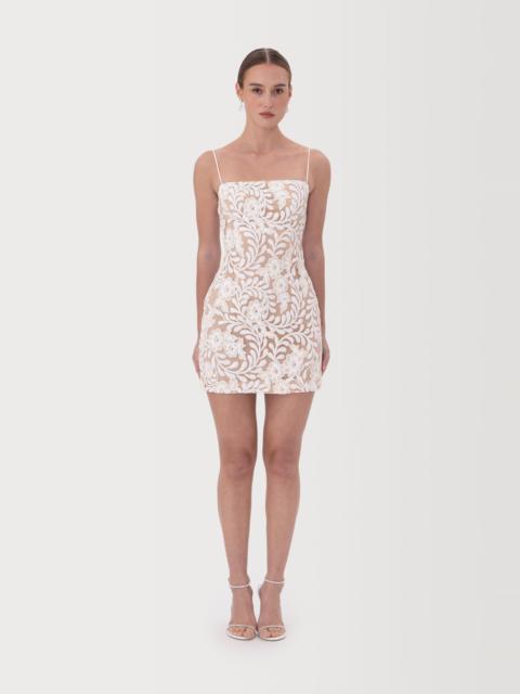 SAU LEE SARA LACE MINI DRESS