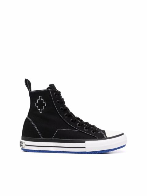 Marcelo Burlon County Of Milan embroidered cross high vulcanized sneakers