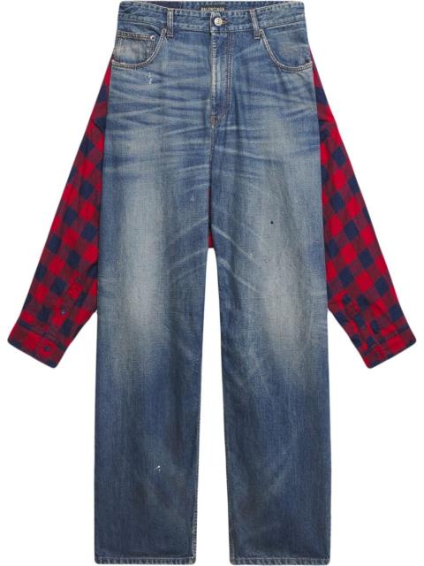 BALENCIAGA hybrid shirt jeans