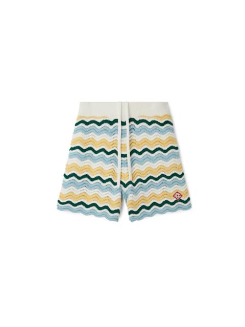 CASABLANCA Wavy Boucle Shorts | Casablanca Paris