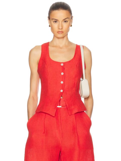 MATTHEW BRUCH Scoop Neck Vest