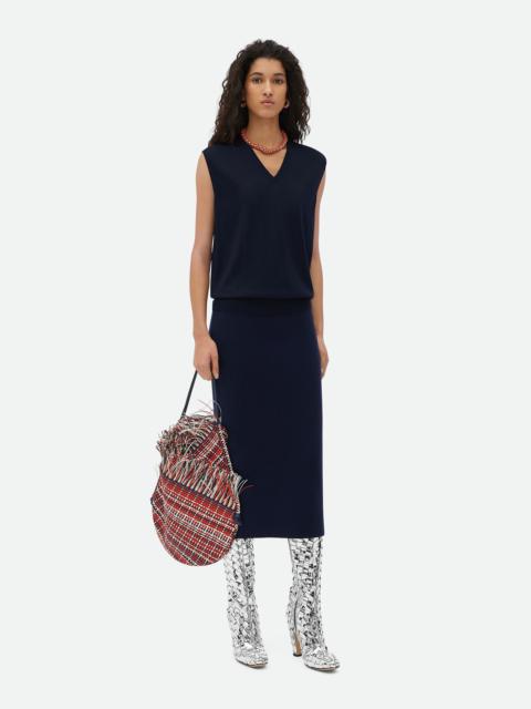 スカート BOTTEGA VENETA Dark Blue Cashmere Blend Skirt Bottega Veneta Dark Blue Cashmere Blend Skirt | italist