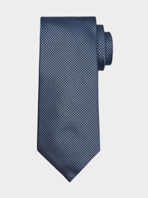 TOM FORD Men's Micro-Houndstooth Silk Tie