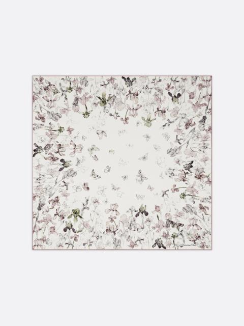 Dior Butterflies & Iris 90 Square Scarf