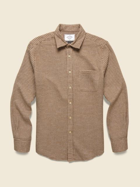 Portuguese Flannel Pied Poule Shirt - Brown