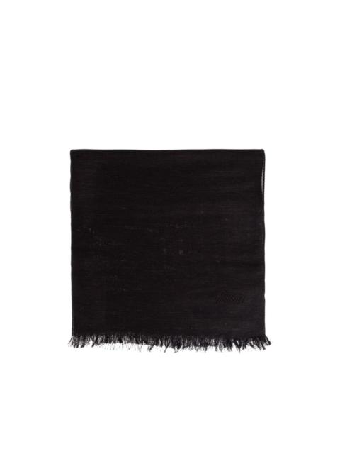 Brioni logo-embroidered scarves