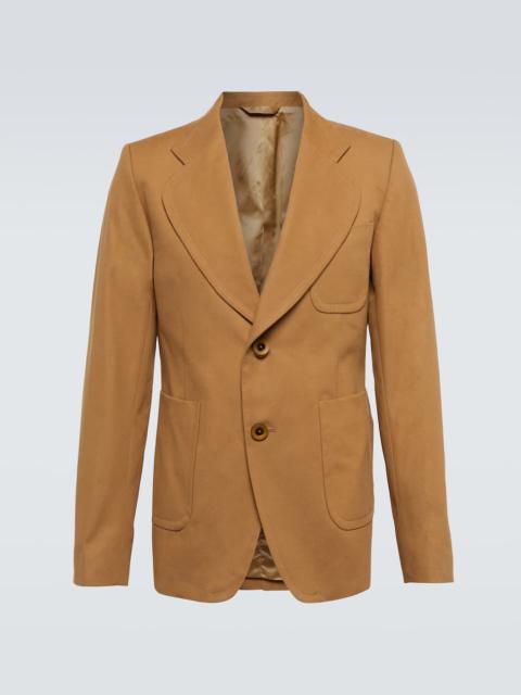WALES BONNER Starline cotton and cashmere blazer