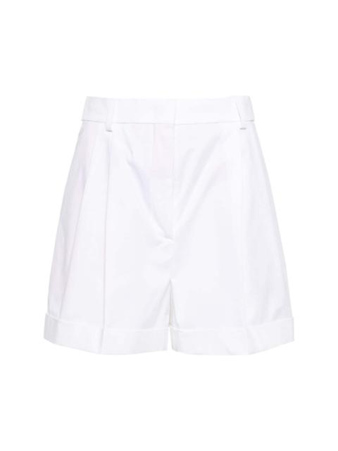 Moschino patch-detail poplin shorts