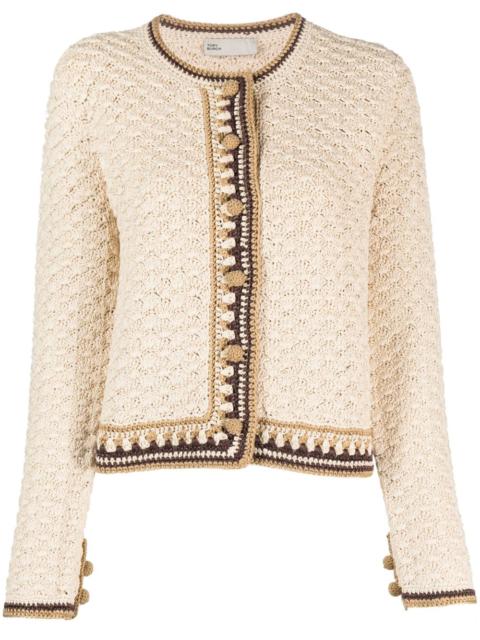 TORY BURCH round-neck button-up cardigan