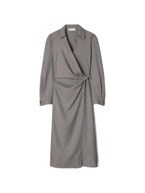 TORY BURCH wool wrap dress