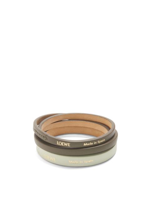 Loewe Double bangle set in classic calfskin