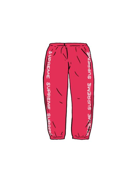Supreme Supreme Metallic Rib Sweatpant Fuschia