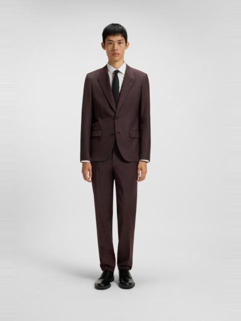 HUGO SLIM-FIT THREE-PIECE SUIT IN CHECKED STRETCH FABRIC