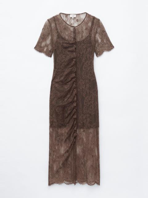 & Other Stories Scalloped Lace Dress