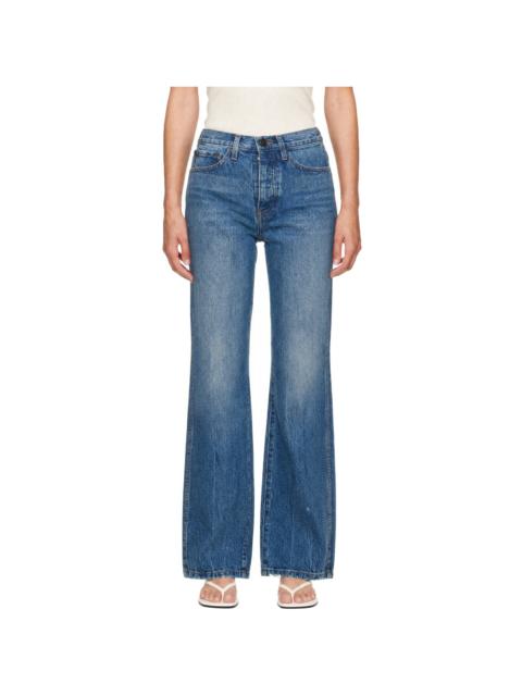 KHAITE Blue Finely Jeans