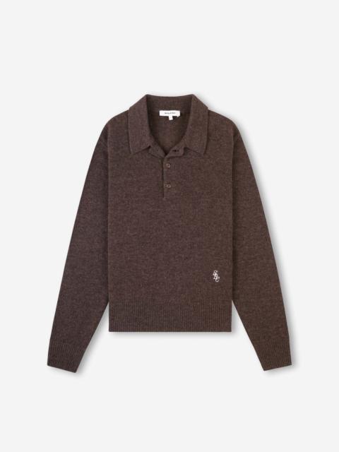 Sporty & Rich CASHMERE POLO SHIRT