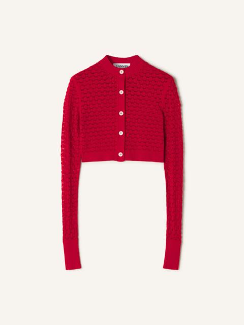 Lanvin LACE CARDIGAN WITH ROUND NECK
