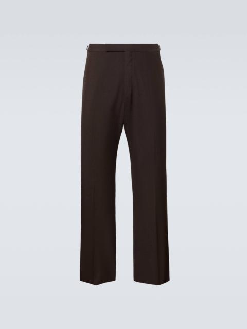 Prada Mohair and silk wide-leg pants