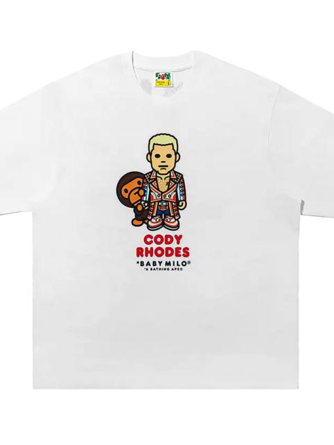 A BATHING APE® WWE Cody Rhodes Baby Milo Relaxed Fit Tee "White" BPTE0002WE WHT