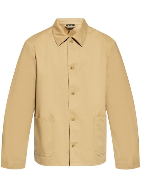 A.P.C. twill cotton shirt jacket