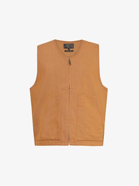 BEAMS PLUS Work canvas-texture cotton work vest