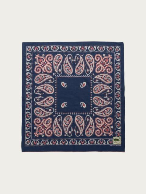 Kapital Fastcolor Selvedge Bandanna (SAMBO Paisely) 30x30 - Navy