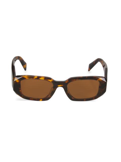 Prada Women's 51MM Rectangular Sunglasses - Havanabrown