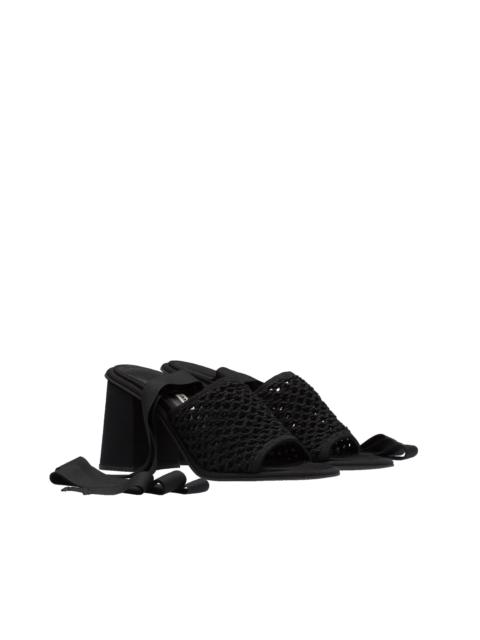 Miu Miu Macramé fabric sandals