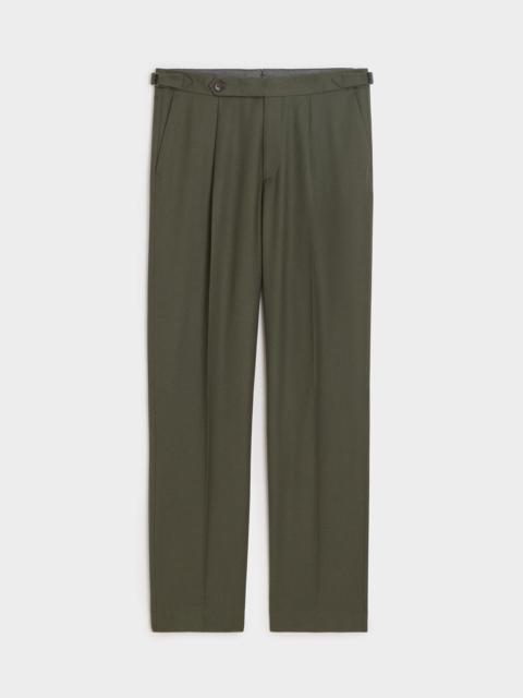 TODD SNYDER Brushed Flannel Side Tab Trouser