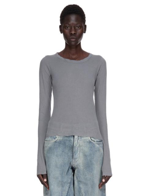 Rick Owens CROPPED RIB LS T