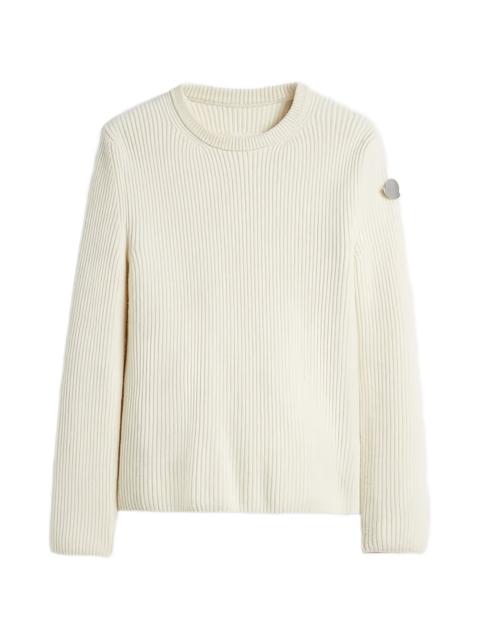 Jil Sander x Moncler ribbed-knit logo-patch sweater