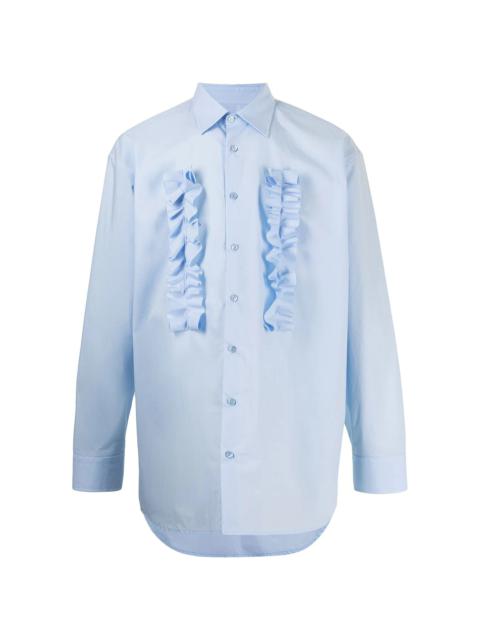 Raf Simons ruffle-detail long-sleeve shirt