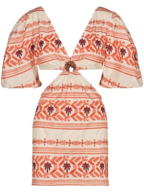 Johanna Ortiz Valle Sagrado embroidered minidress