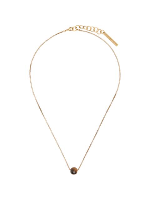 Dries Van Noten Tiger's Eye Necklace