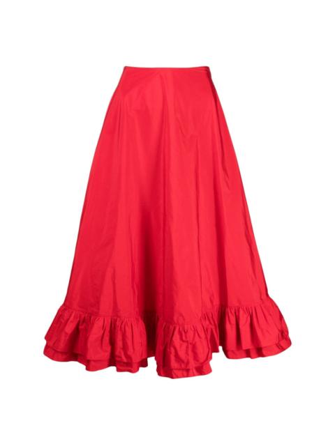 Molly Goddard tiered A-line cotton skirt