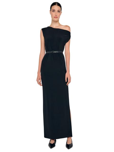 NORMA KAMALI DROP SHOULDER LONG DRESS W/ SIDE SLIT