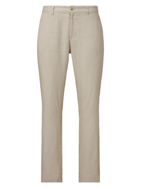 onia Men's Linen Flat-Front Trousers - Stone