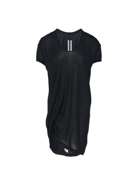 Rick Owens Hiked Viscose Silk T-Shirt Dress
