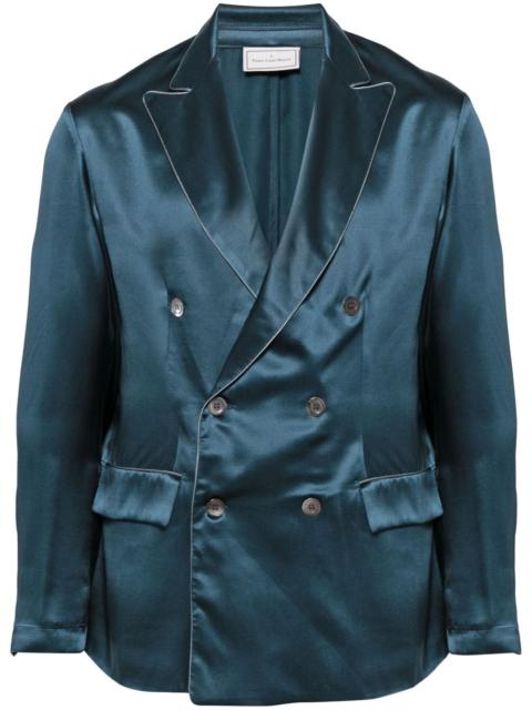 Pierre-Louis Mascia double-breasted fastening silk blazer