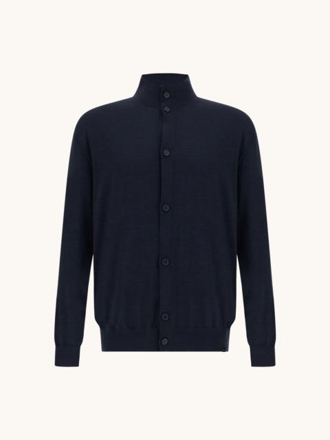 Paul & Shark CARDIGAN IN 140'S SUPERFINE MERINO WOOL