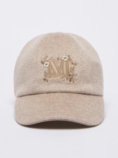 Max Mara LAUREA Embroidered cashmere baseball cap